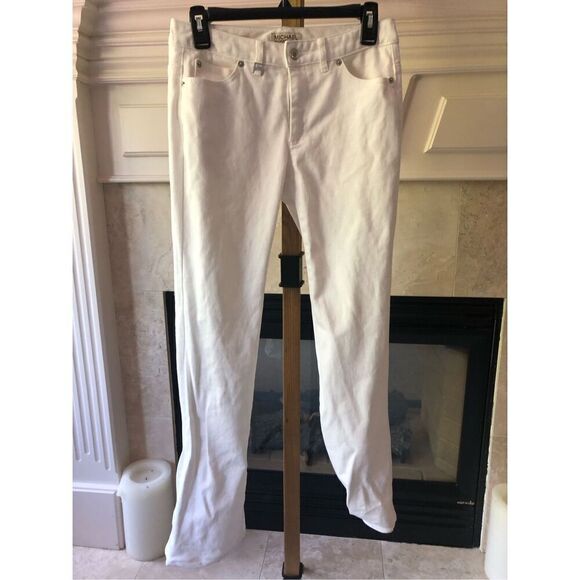 Michael Kors Women’s White Straight Leg Jeans Size 4 - Picture 1 of 7